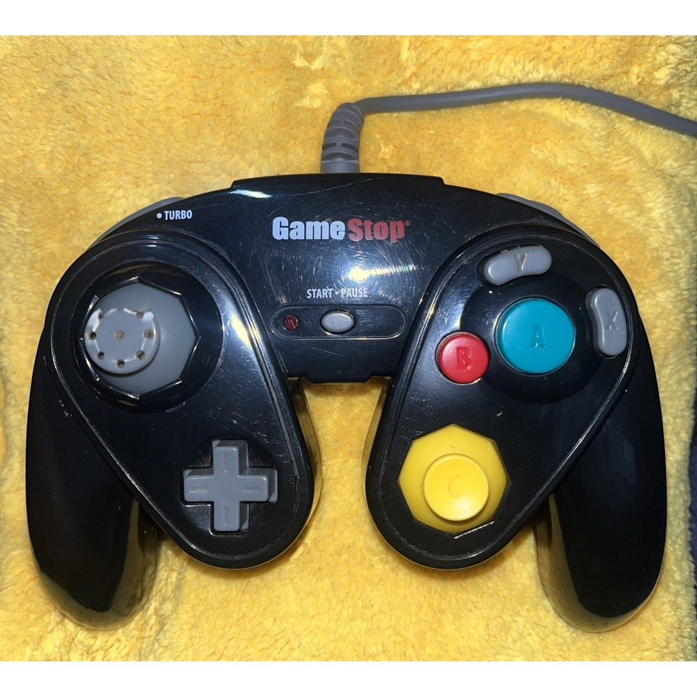 Nintendo Gamecube Wired Controller Black Gamepad EB-111 Turbo Nintendo Console